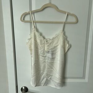 Ivory lace top cami